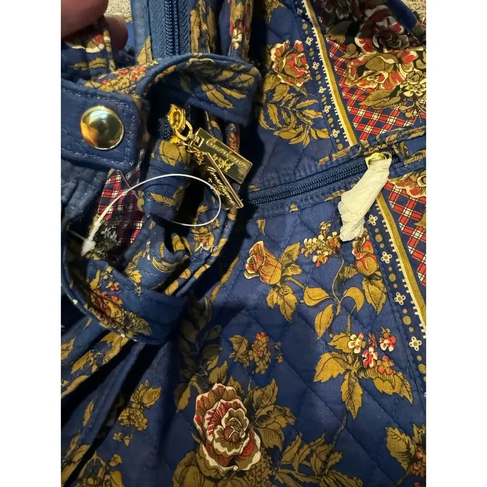 NWOT Vintage Americana by Sharif Quilted Floral Garment Bag Travel Suiter 1980s